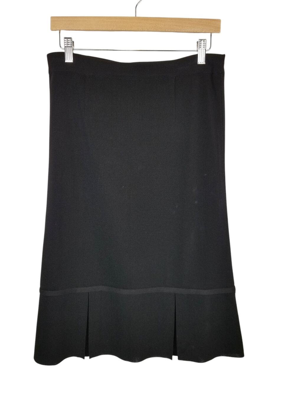 Exclusively Misook Women's Black Knit Pencil Skirt Size XS